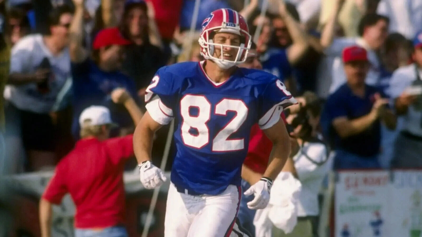 Don Beebe Signed Bills White Jersey (Beckett COA) Buffalo Receiver (19891994)