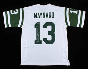 Don Maynard Signed New York Jets Jersey (JSA COA) 1969 Super Bowl Champion Jets