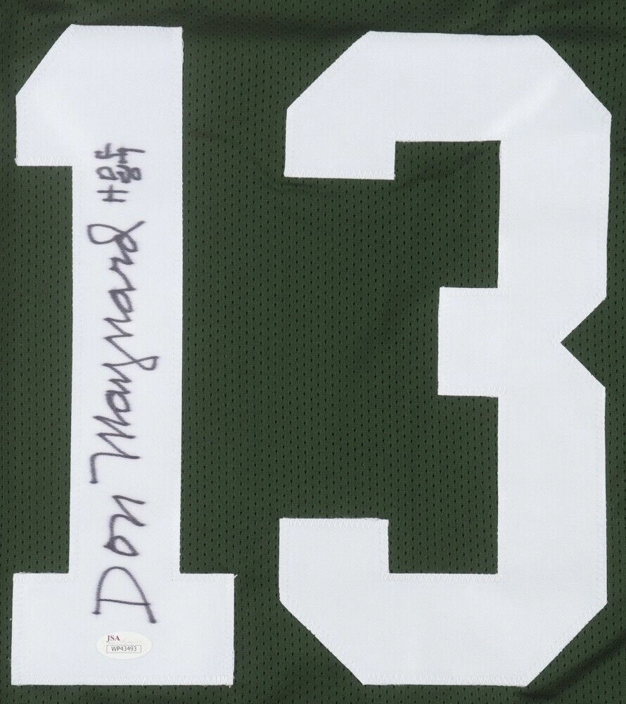 Don Maynard Signed New York Jets Jersey "HOF 87" (JSA) Super Bowl III Champion