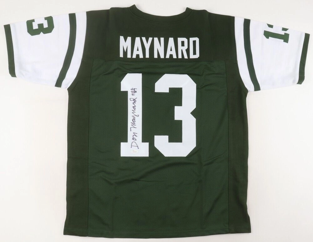Don Maynard Signed New York Jets Jersey "HOF 87" (JSA) Super Bowl III Champion