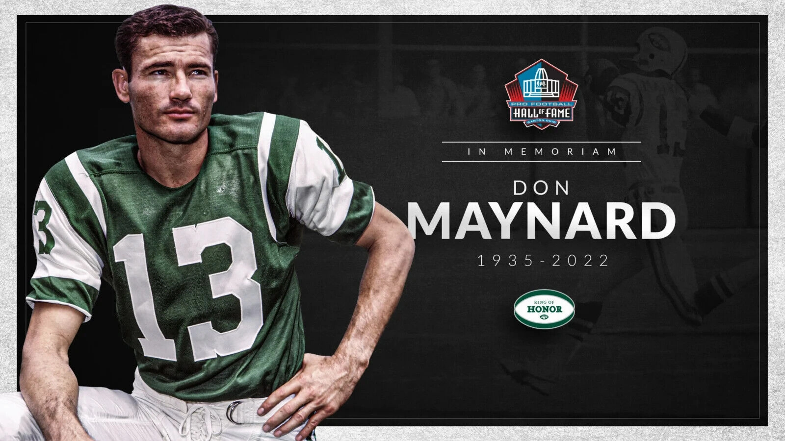 Don Maynard Signed New York Jets Jersey "HOF 87" (JSA) Super Bowl III Champion