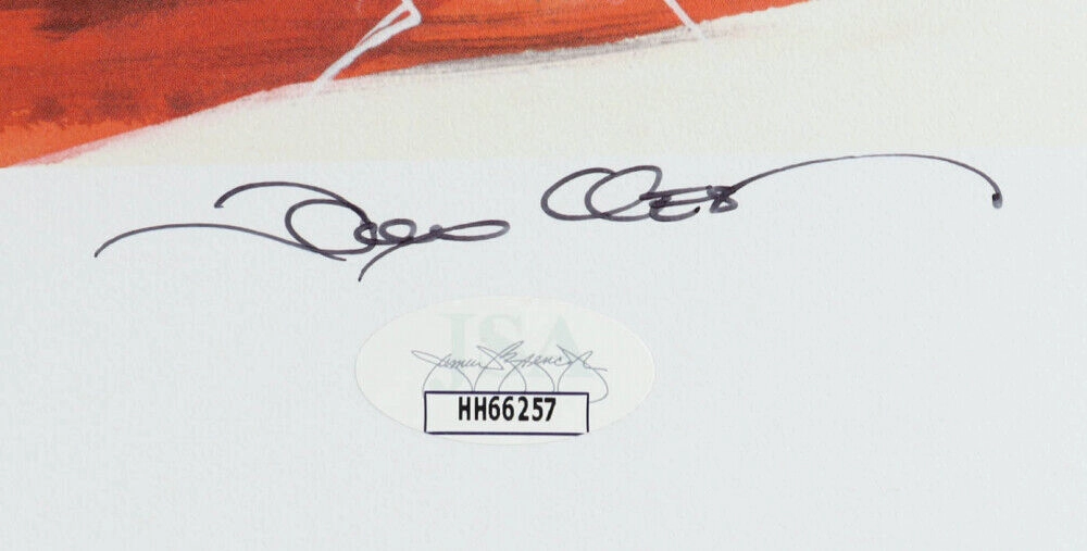 Don Shula Signed Miami Dolphins LE 31"x37"Framed Lithograph Display "H.O.F 97"