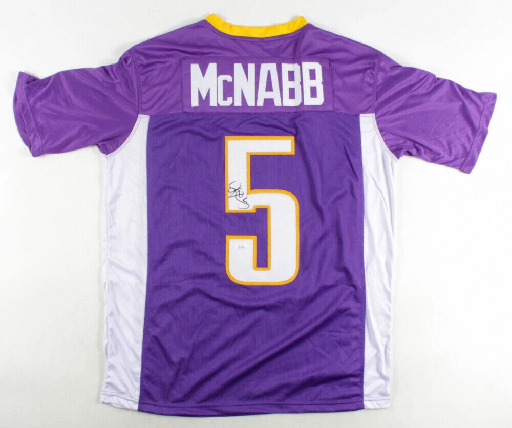Donovan McNabb Signed Minnesota Vikings Jersey (JSA COA) 6Pro Bowl Q.B.