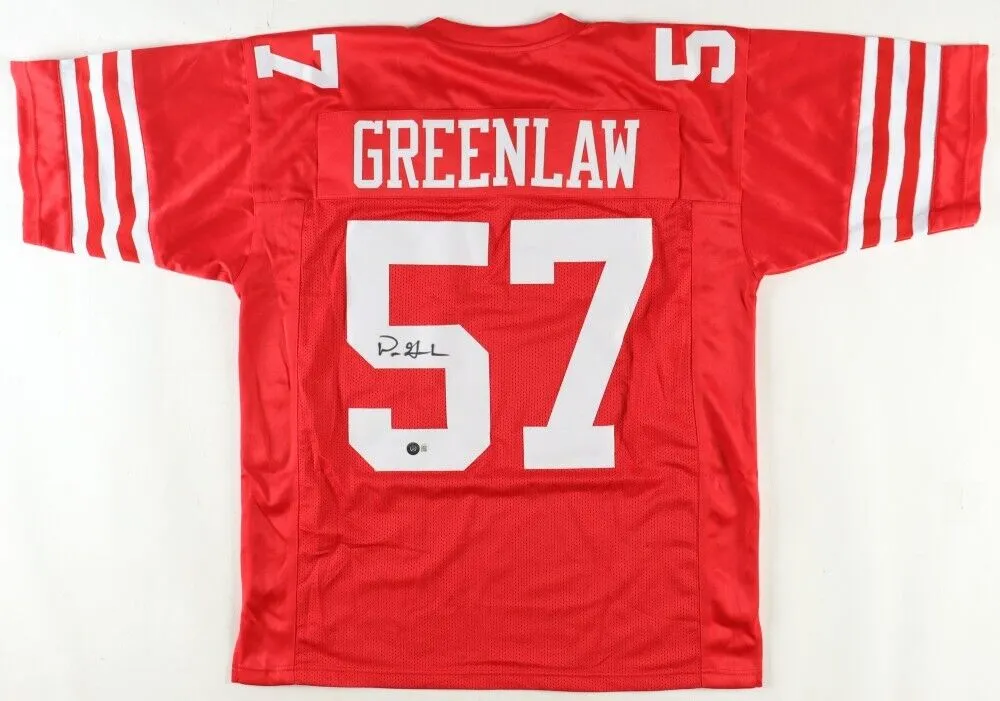 Dre Greenlaw Signed San Francisco 49ers Jersey (Beckett) All Pro Linebacker