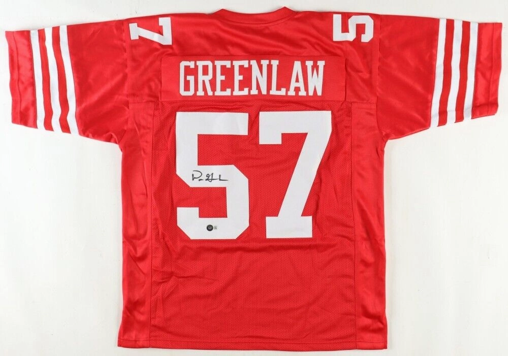 Dre Greenlaw Signed San Francisco 49ers Jersey (Beckett) All Pro Linebacker