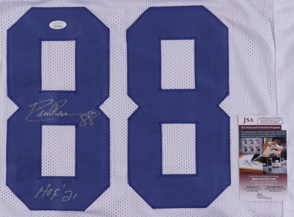 Drew Pearson Signed Dallas Cowboys Jersey Inscribed "HOF'21" (JSA COA)