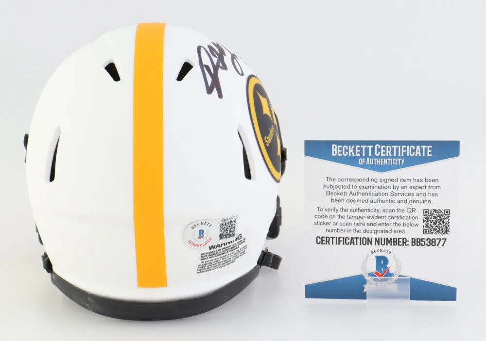 Dwayne Haskins Signed Steelers Lunar Eclipse Alternate Speed Mini Helmet Beckett