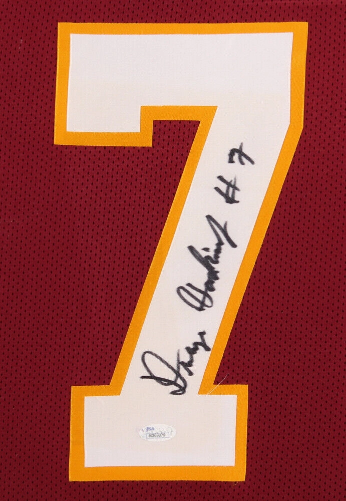 Dwayne Haskins Signed Washington Redskin 35x43 Framed Jersey (JSA COA) Died 2022