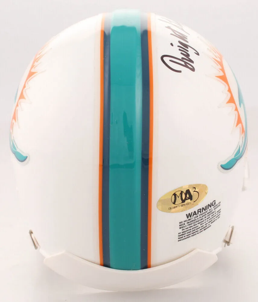 Dwight Stephenson Signed Miami Dolphins Mini Helmet Inscribed "HOF 98" MAB Holo