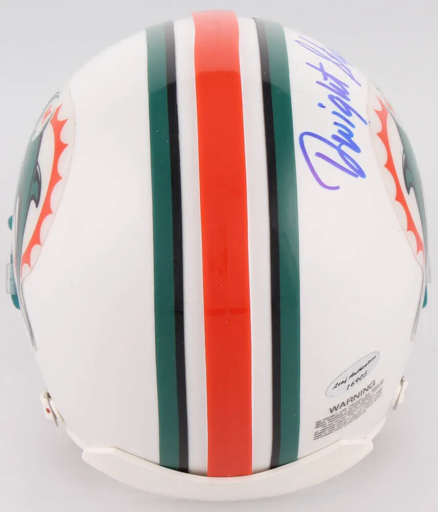 Dwight Stephenson Signed Miami Dolphins Mini Helmet (Leaf COA)