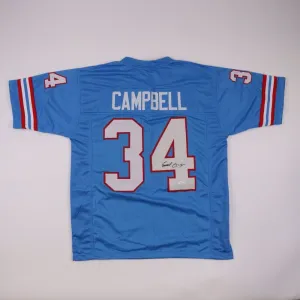 Earl Campbell Signed Houston Oilers Jersey (JSA COA) Hall of Fame Running Back