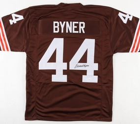 Earnest Byner Signed Browns Jersey (JSA COA) 2Pro Bowl R.B. / 56 NFL T.D.'s