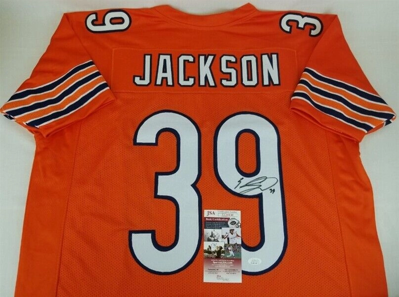 Eddie Jackson Signed Bears Jersey (JSA COA) Chicago 2017 4th Rd Pick / Bama D.B.