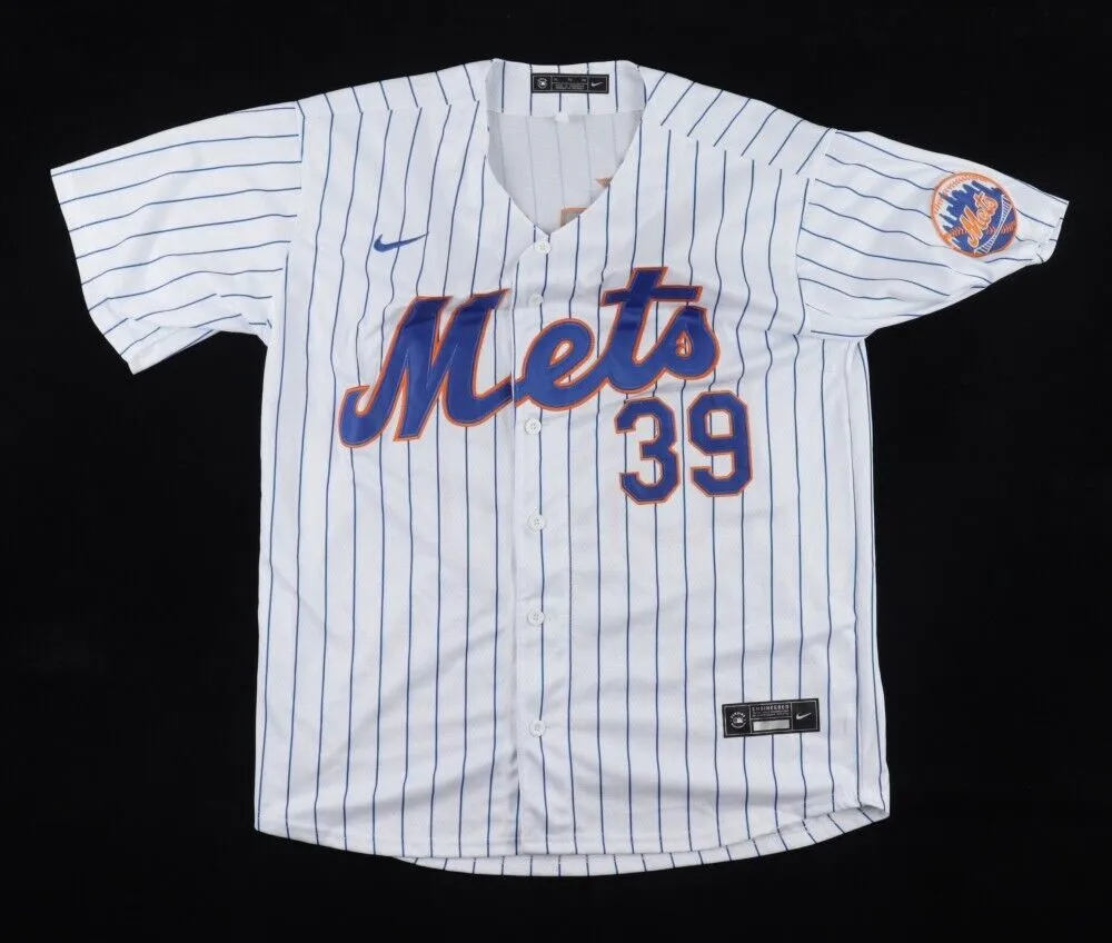 Edwin Diaz Signed New York Mets Style Jersey (JSA COA) 2xReliever o/t Year.