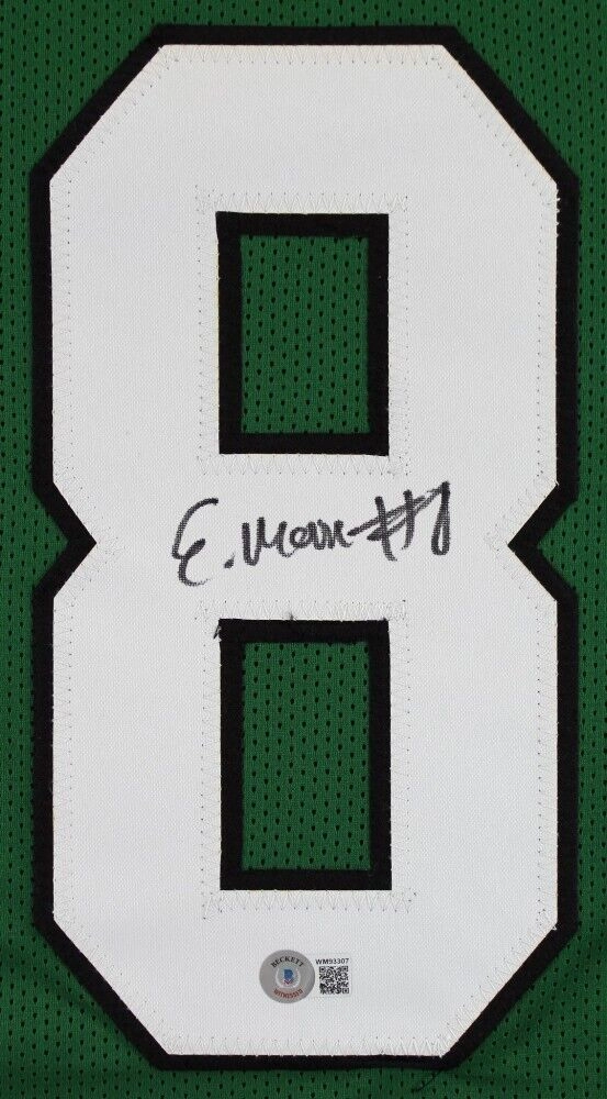 Elijah Moore Signed New York Jets Jersey (Beckett) 2021 2nd Round Draft Pk / W.R