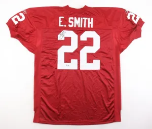 Emmitt Smith Signed Arizona Cardinals Reebok NFL Jersey (Beckett) 1993 NFL MVP