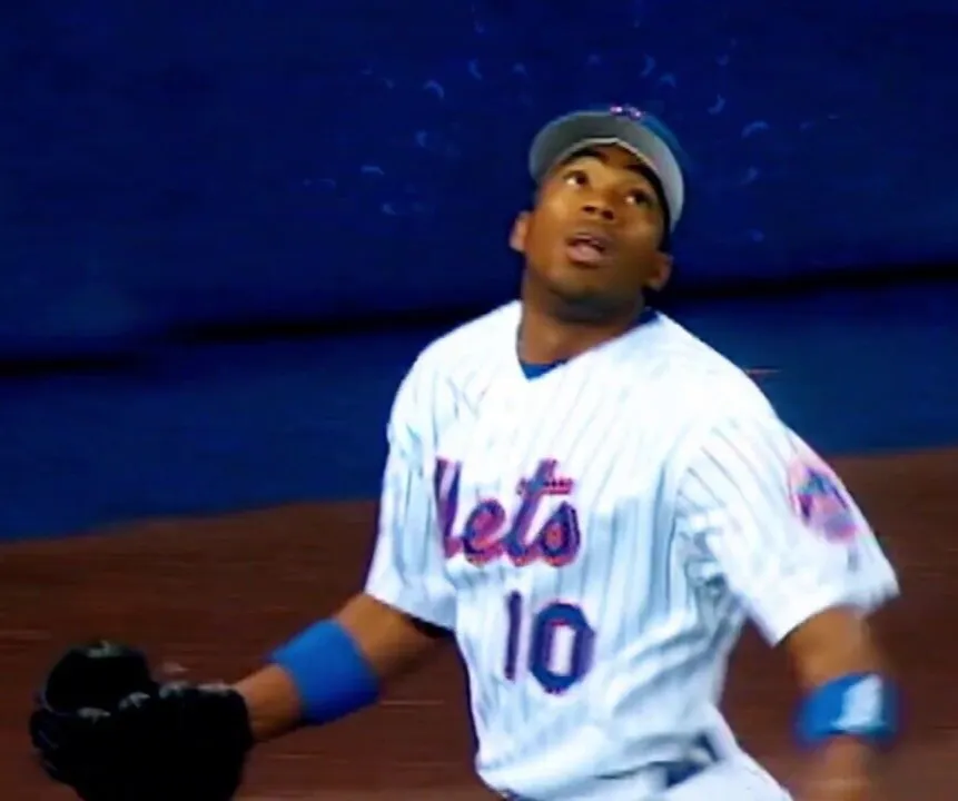 Endy Chvez Signed New York Mets Jersey (JSA) Veteran Journeyman Outfielder