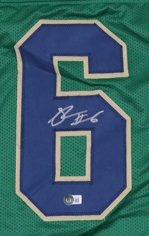 Equanimeous St Brown Signed Notre Dame Fighting Irish Jersey (Beckett) Bears W.R