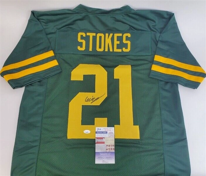 Eric Stokes Signed Green Bay Packers Jersey (JSA COA) 2021 1st Rnd Draft Pick DB