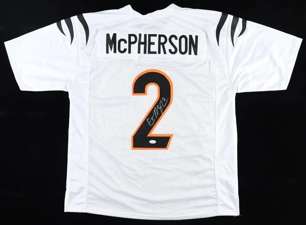 Evan McPherson Signed Cincinnati Bengals Jersey (JSA) Ex Florida Gator Kicker