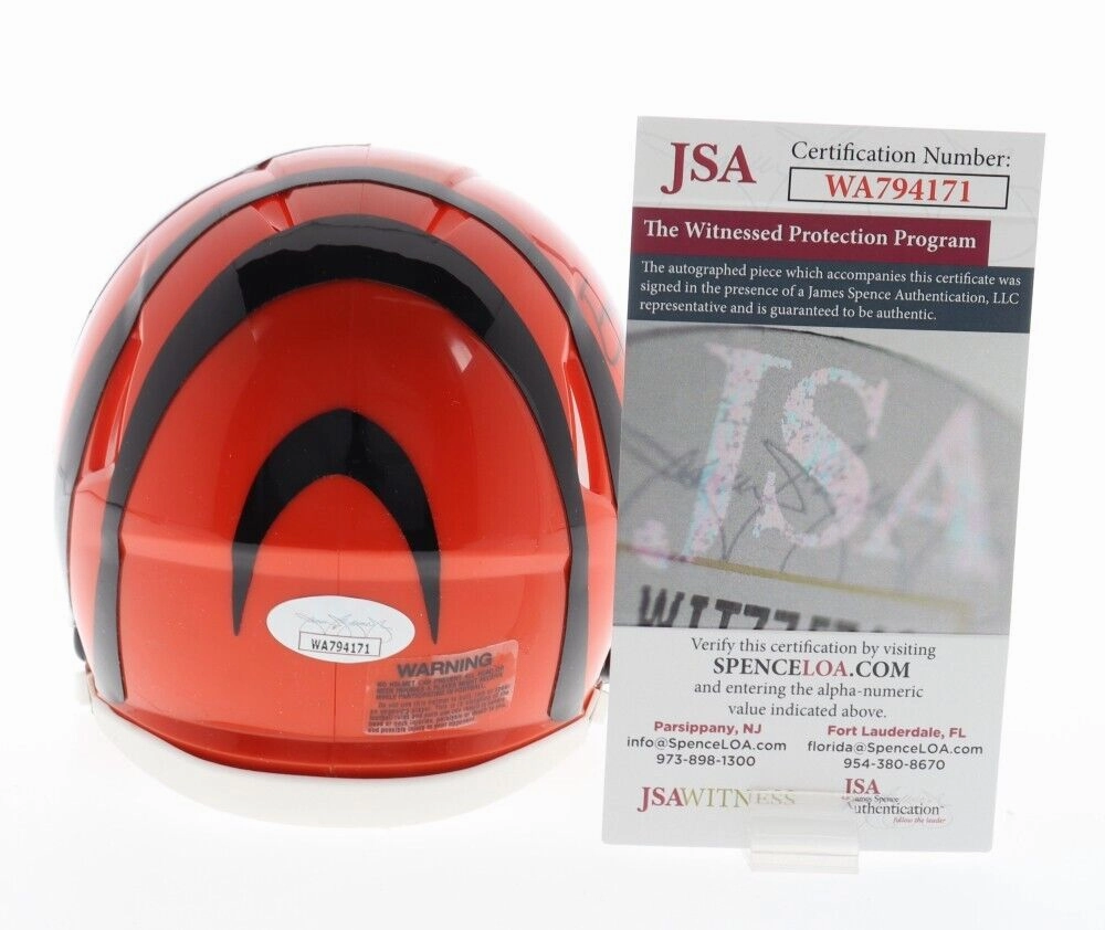 Evan McPherson Signed Cincinnati Bengal Speed Mini Helmet (JSA COA) Place Kicker