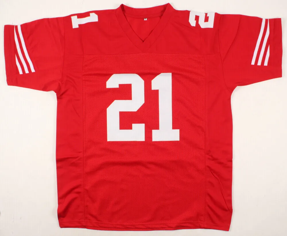 Frank Gore Signed San Francisco 49ers Red Jersey (Beckett COA) 5Pro Bowl R.B.