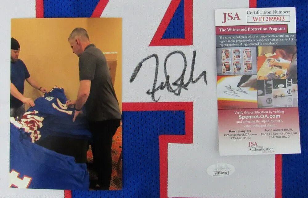 Frank Reich Signed Buffalo Bills Jersey (JSA COA) Jim Kelly's Back Up 19851994