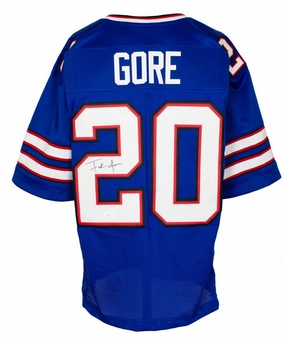 Frank Gore Signed Buffalo Bills Blue Jersey (JSA COA) 5Pro Bowl Running Back