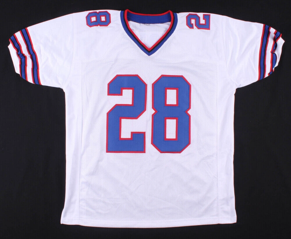 Frank Gore Signed Buffalo Bills White Jersey (JSA COA) 5Pro Bowl Running Back