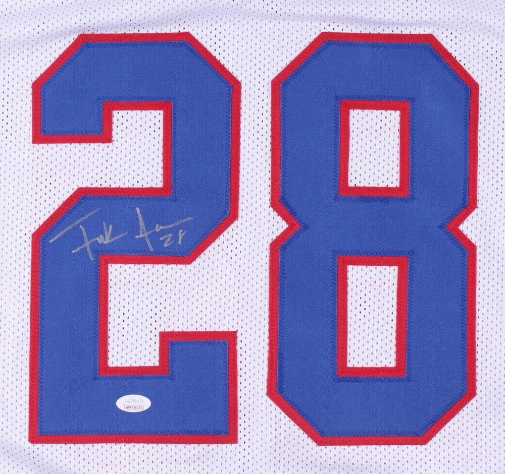 Frank Gore Signed Buffalo Bills White Jersey (JSA COA) 5Pro Bowl Running Back
