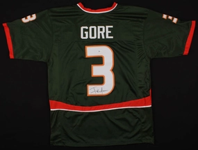 Frank Gore Signed Miami Hurricane Jersey (Beckett COA) 5Pro Bowl Running Back