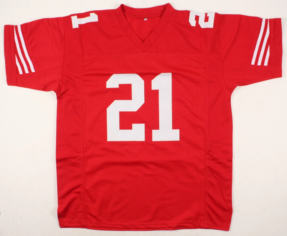 Frank Gore Signed San Francisco 49ers Red Jersey (Beckett COA) 5Pro Bowl R.B.