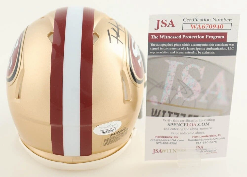 Frank Gore Signed San Francisco 49ers Speed Mini Helmet (JSA COA) 5xPro Bowl R.B