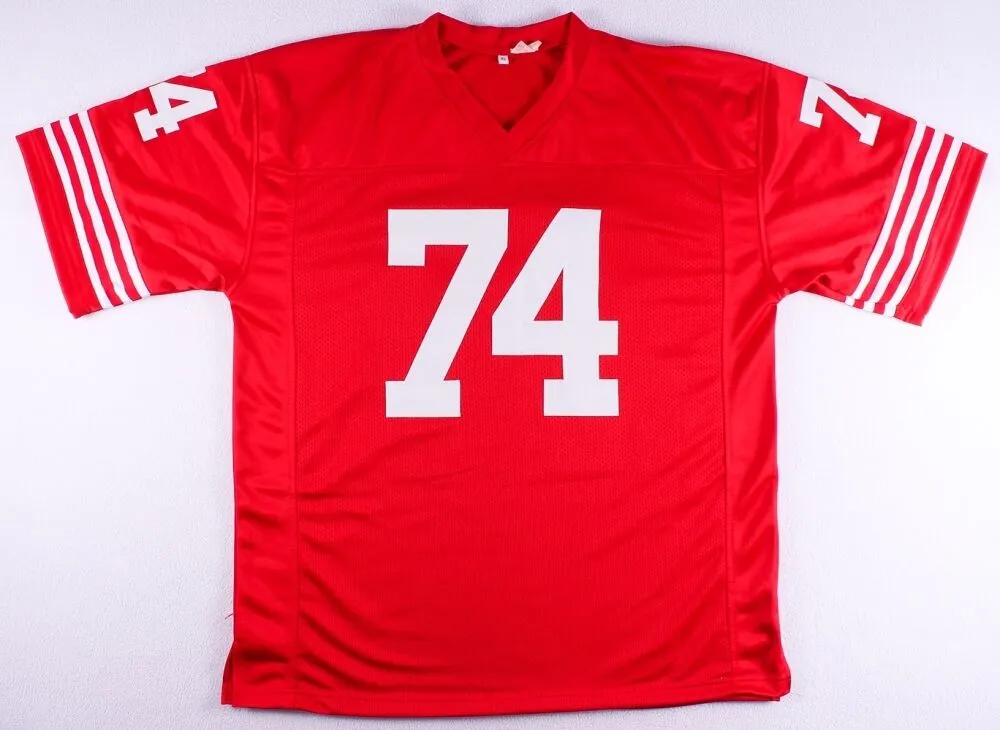 Fred Dean Signed San Francisco 49ers Throwback Jersey Inscribed"HOF 08"(JSA COA)