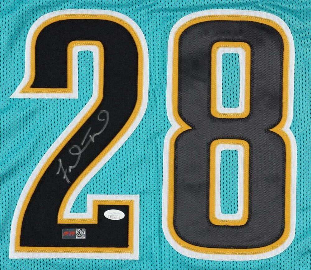 Fred Taylor Signed Jaguars Jersey (JSA) Jacksonville All Pro R.B. 1998??008