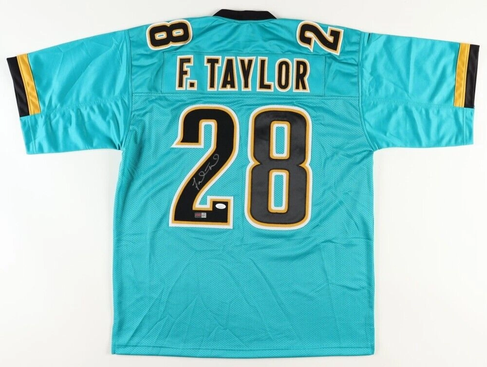 Fred Taylor Signed Jaguars Jersey (JSA) Jacksonville All Pro R.B. 1998??008