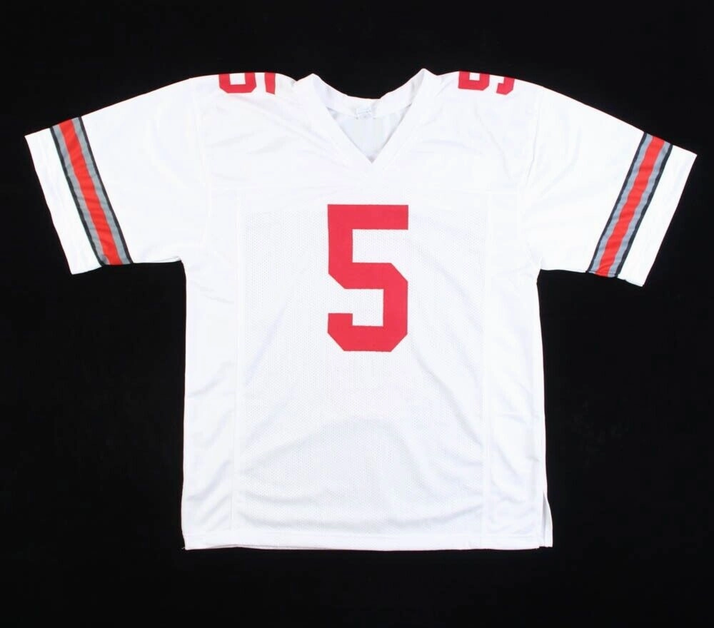 Garrett Wilson Signed Ohio State Buckeyes Jersey (Beckett) N.Y. Jets Receiver