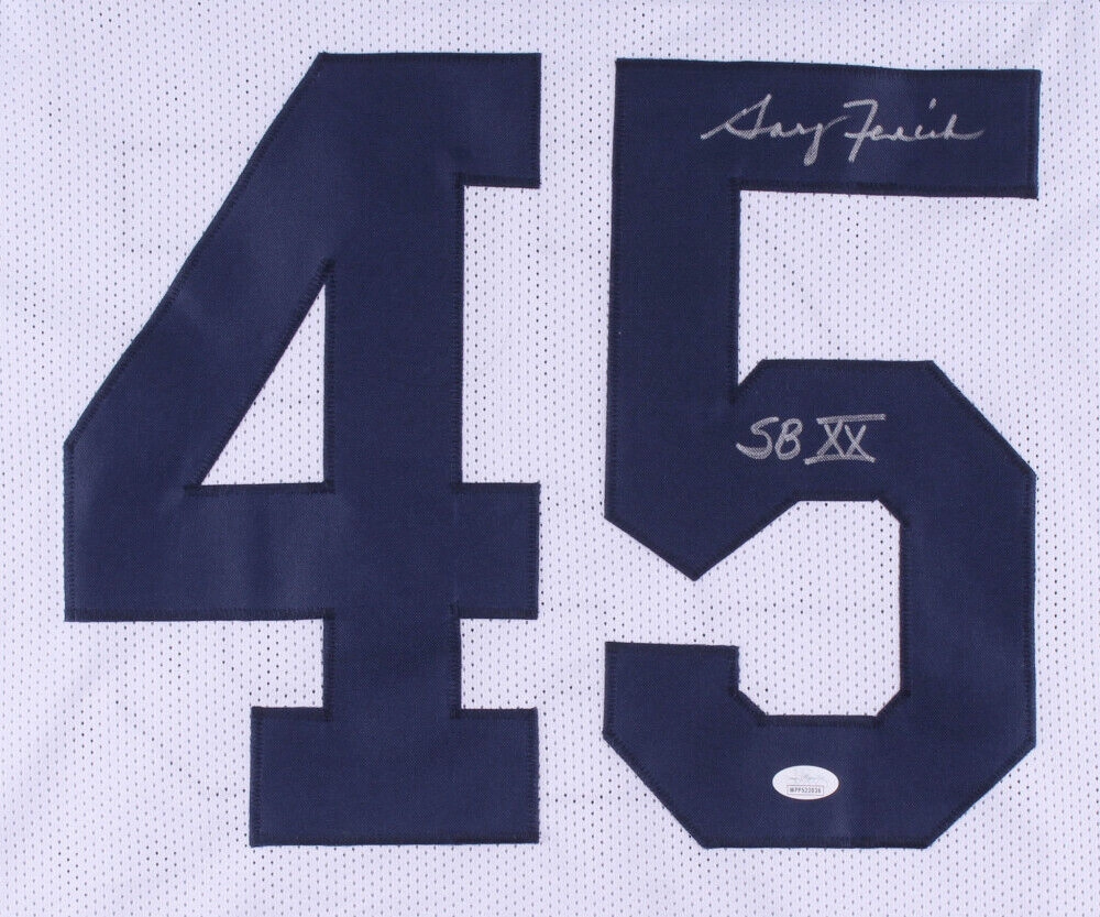 Gary Fencik Signed Chicago Bears Jersey Inscribed SBXX (JSA Holo) 2xPro Bowl DB