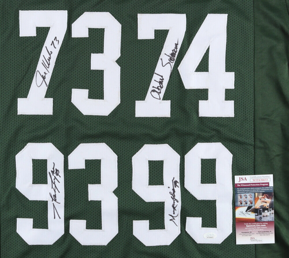 Gastineau Klecko Lyons & Salaam Signed New York Jets 'Sack Exchange Jersey / JSA