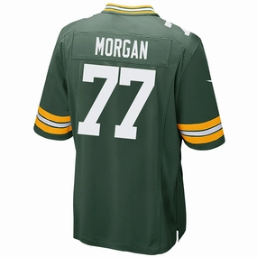 GB.Packers #77 Jordan Morgan Green Game American Football Stitched Jersey