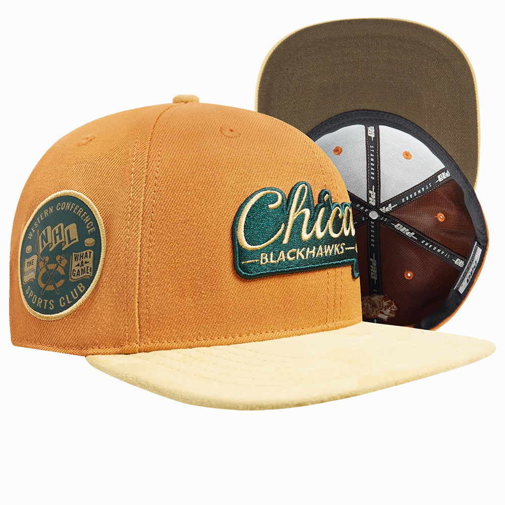GORRA SNAPBACK NHL CHICAGO BLACKHAWKS BUTTER SUEDE
