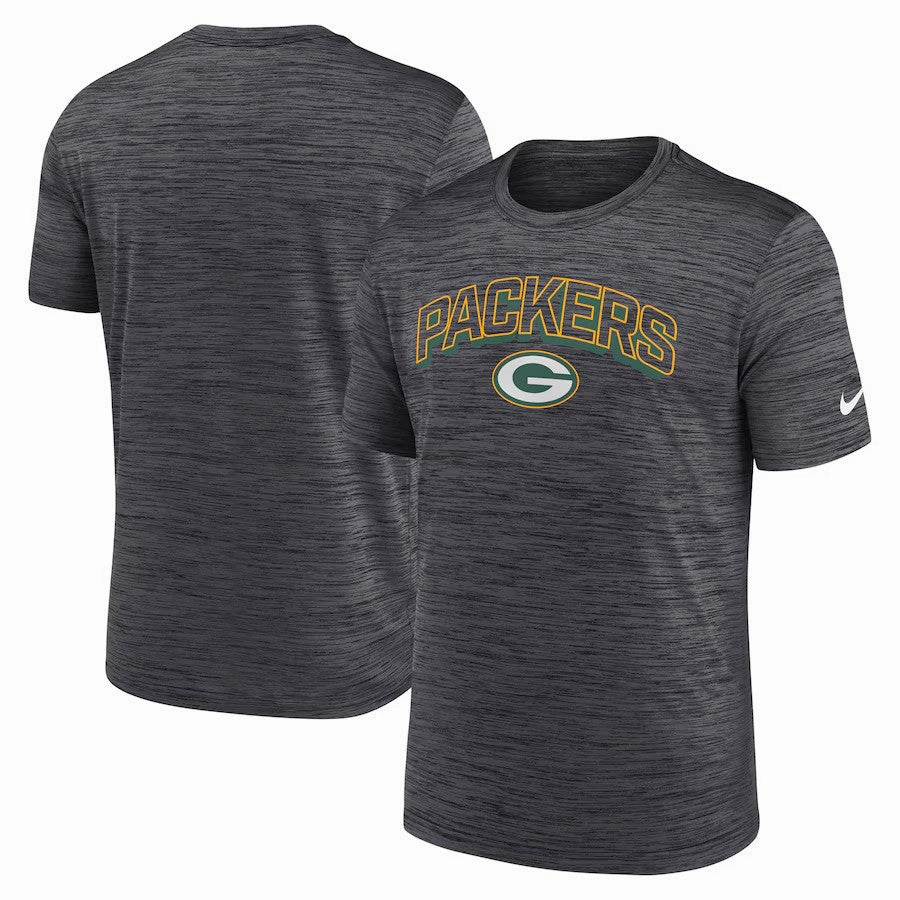 Green Bay Packers NFL Nike Velocity Performance T-Shirt - Charcoal