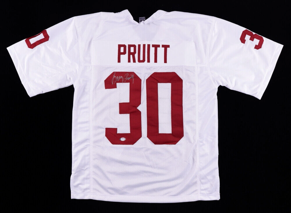 Greg Pruitt Signed Oklahoma Sooners Jersey (PSA COA) Cleveland Browns All Pro RB