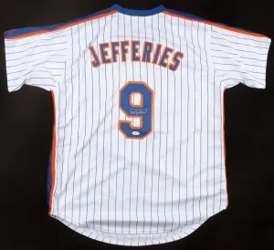 Gregg Jefferies Signed Mets Jersey (JSA COA) New York 2xAll Star 2nd Baseman