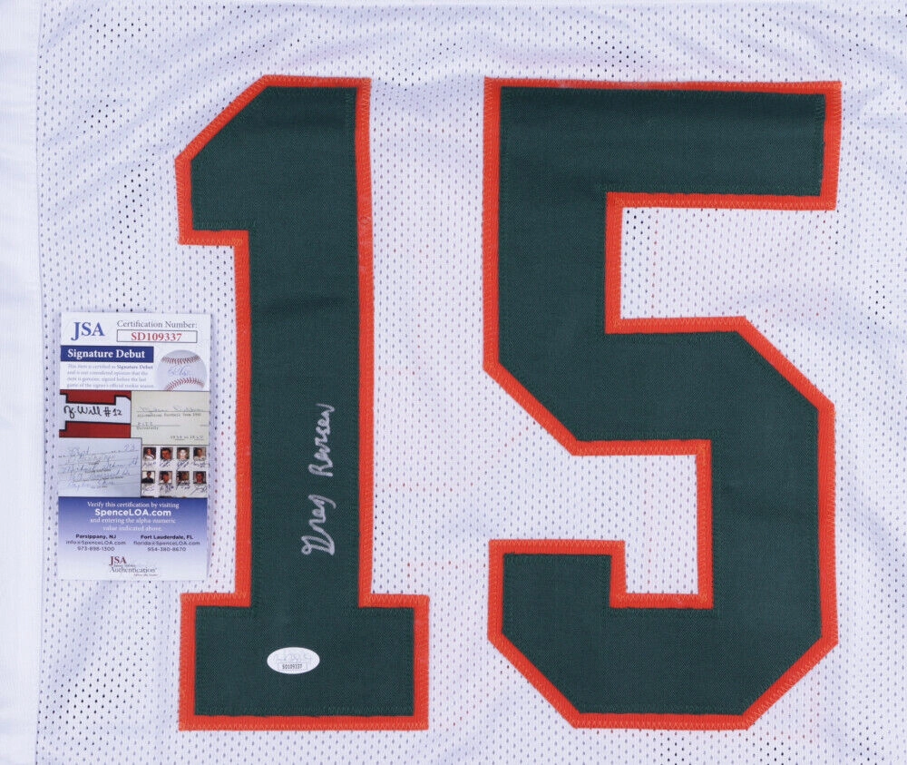Gregory Rousseau Signed Miami Hurricanes Jersey (JSA COA) 2019 15.5 Sacks