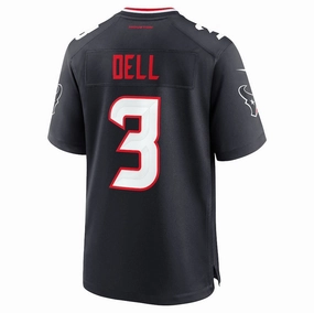 H.Texans #3 Tank Dell Game Jersey - Navy American Football Jerseys