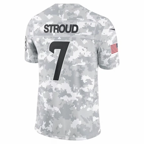 H.Texans #7 C.J. Stroud Arctic Camo 2024 Salute to Service Limited Stitched American Football Jerseys
