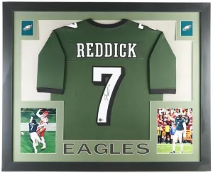 Haason Reddick Signed Philadelphia Eagles 35x43 Framed Jersey (JSA) Pro Bowl L.B