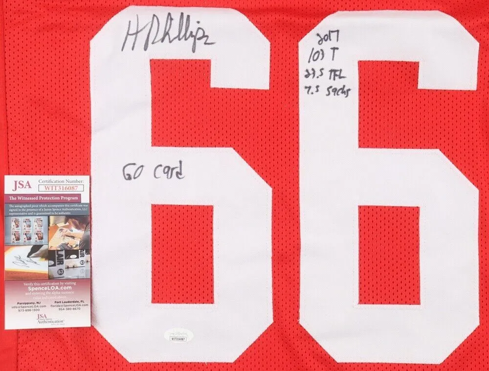 Harrison Phillips Signed Stanford Cardinal Jersey (JSA COA) Minnesota Vikings