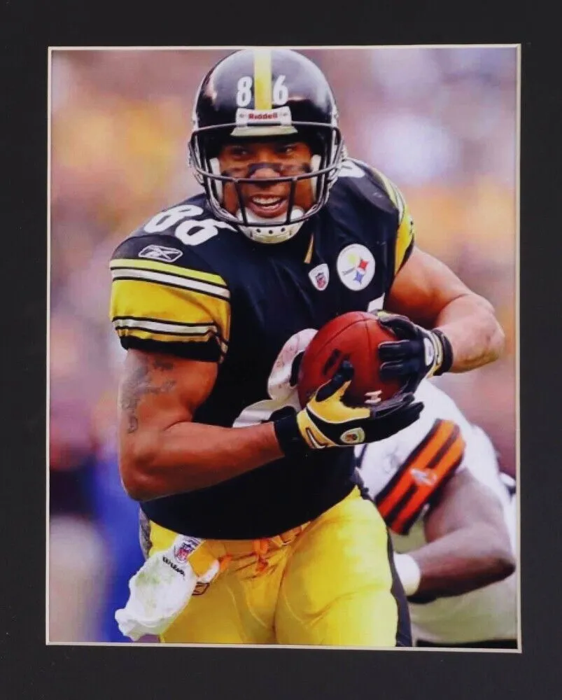 Hines Ward Signed Pittsburgh Steelers 31"x 36" Custom Framed Jersey (Beckett)